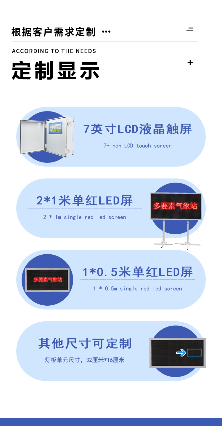 高校科普气象站定制屏幕显示