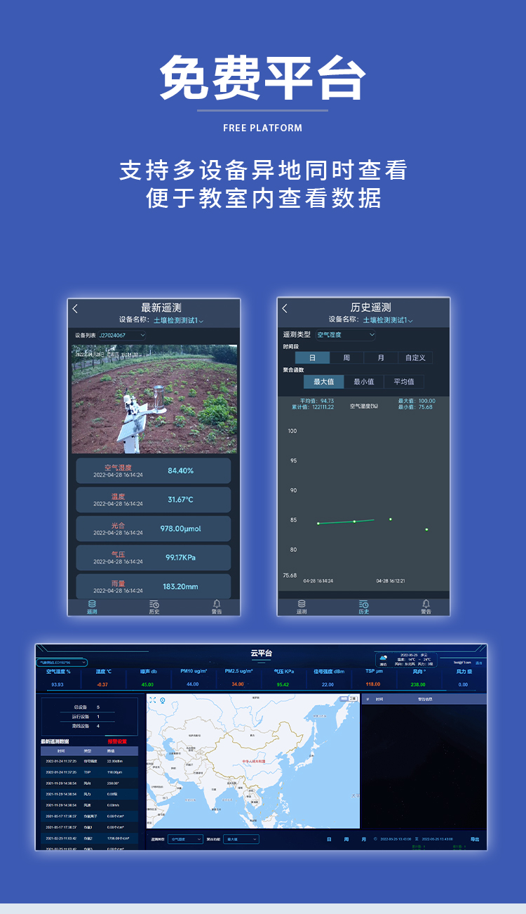 高校科普气象站云平台